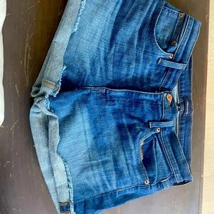 Super cute J Crew jeans shorts worn twice for fun summer afternoons!